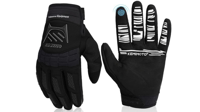 black Kemimoto Dirt Bike Gloves