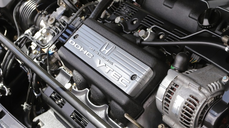 Honda J-series VTEC engine close up