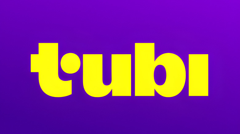 Tubi logo on purple background