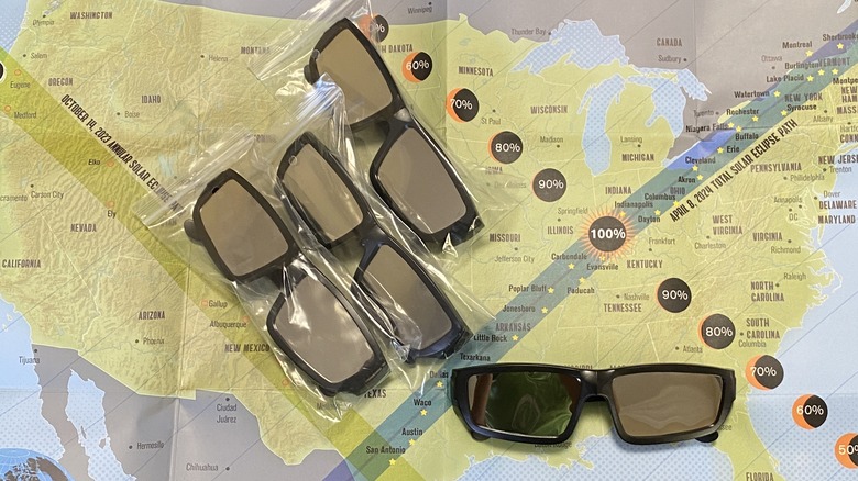 Tesyker solar eclipse glasses map