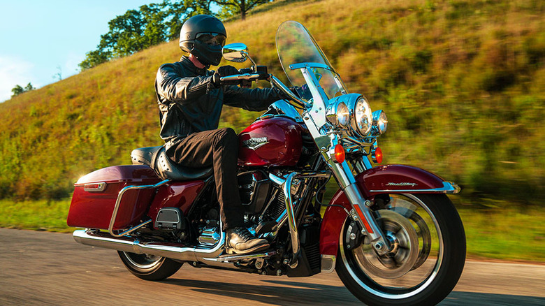 Harley-Davidson Road King on the road