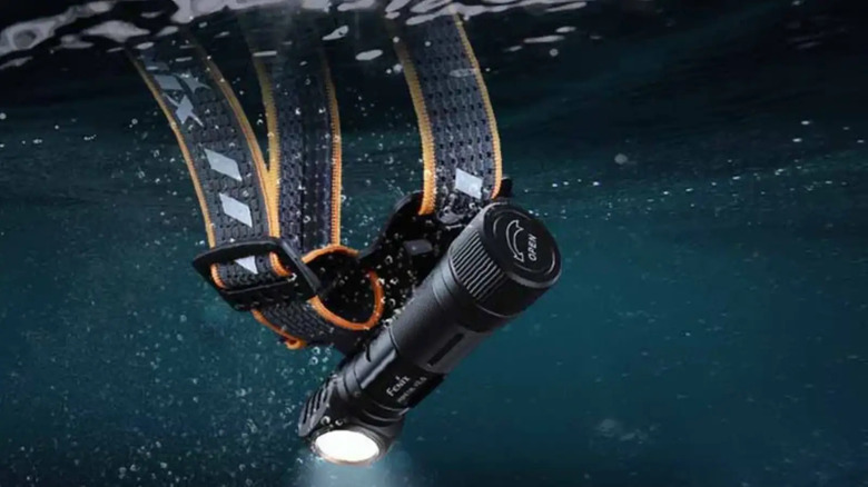 Headlamp underwater