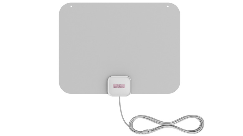 Mohu Leaf Indoor HD TV Antenna (Grey) with 12ft. Coaxial Cable