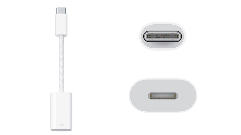 Apple USB-C Lightning adapter