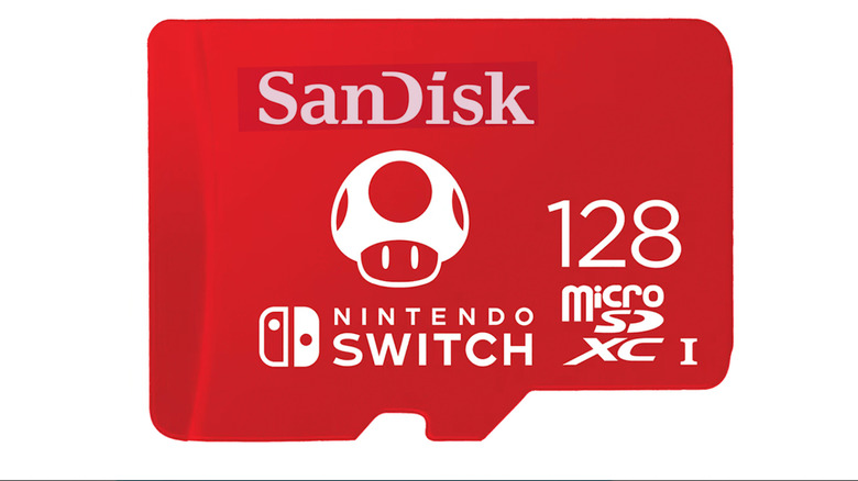 Licensed Nintendo SanDisk 128 GB with mushroom