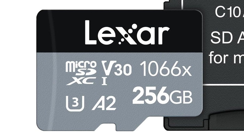 lexar mircosd card with adapter