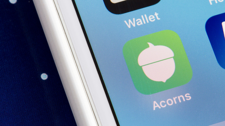 Acorns app on iPhone