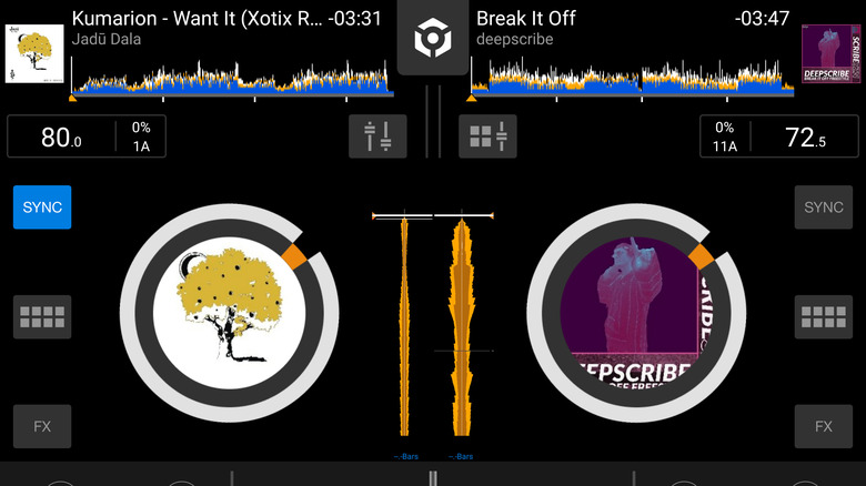 The Rekordbox app on Android