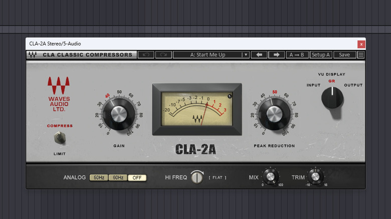 Waves CLA-2A running in Ableton