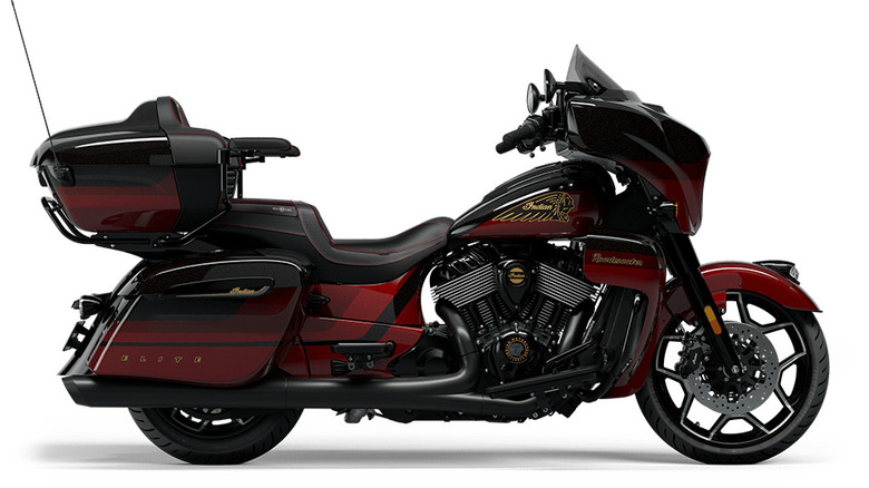 Indian Roadmaster Elite on white background