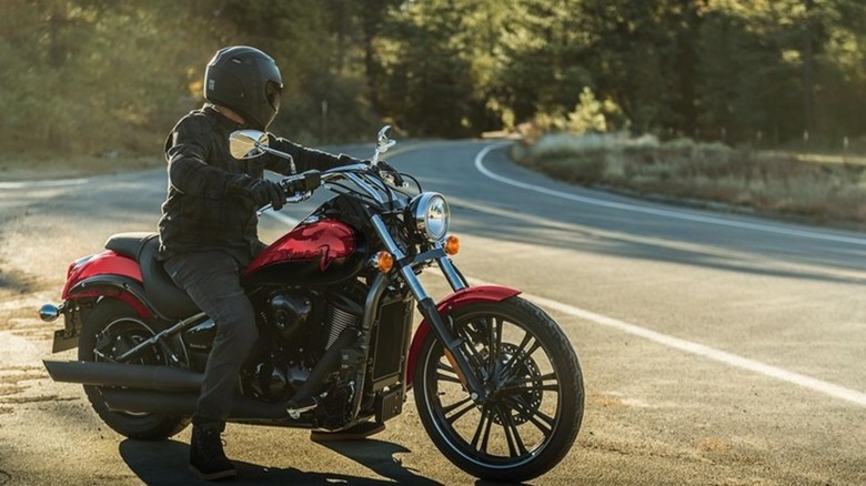 A 2024 Kawasaki Vulcan 900 Custom ready to roll.