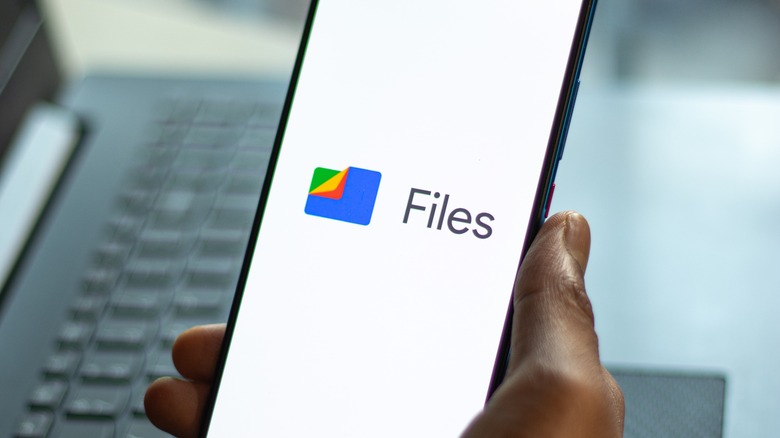 files by google app on phone