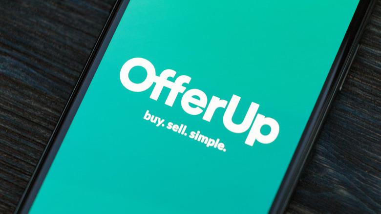 OfferUp logo screen on smartphone