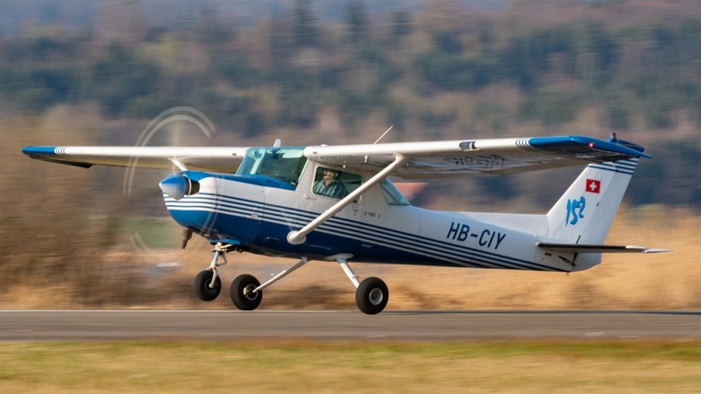 Cessna 152 taking off