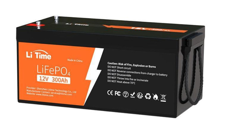 LiTime 12V 300Ah LiFePO4 Lithium Battery