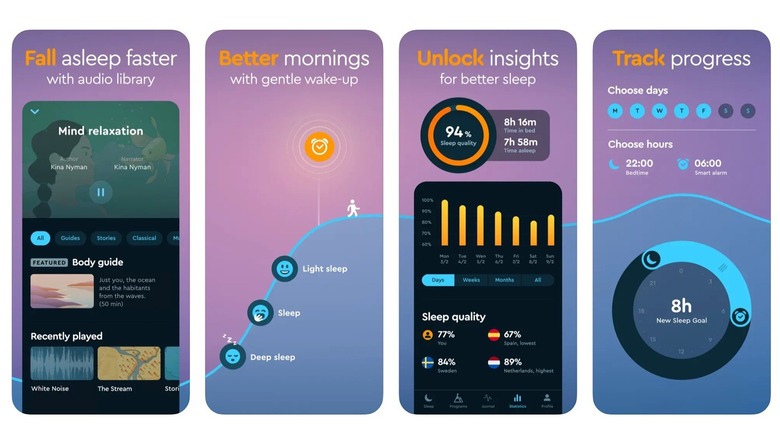 Sleep Cycle iOS app screenshots