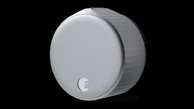 August Smart Lock on black background