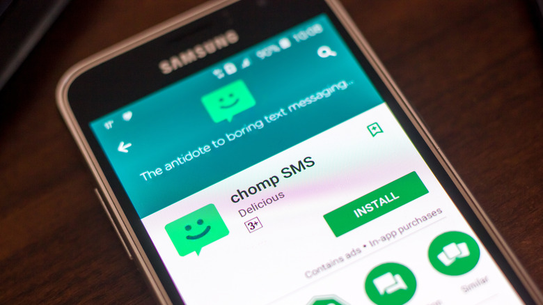 chomp sms on samsung phone