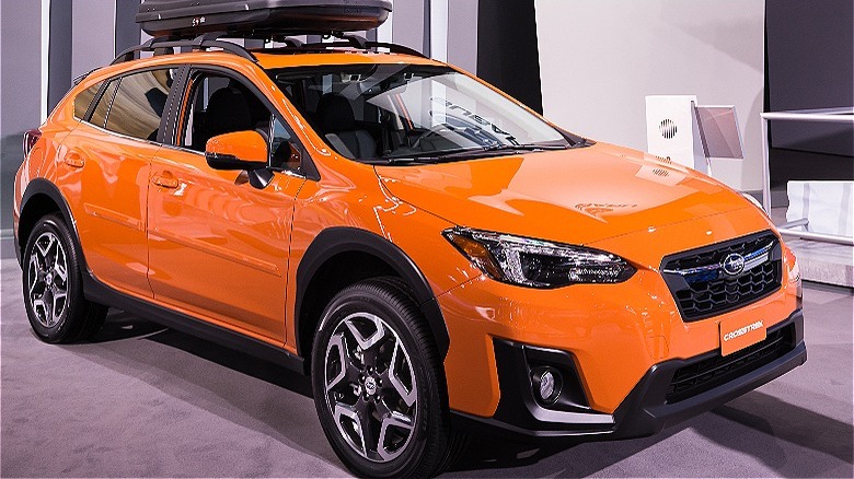 Subaru Crosstrek 2018 on display