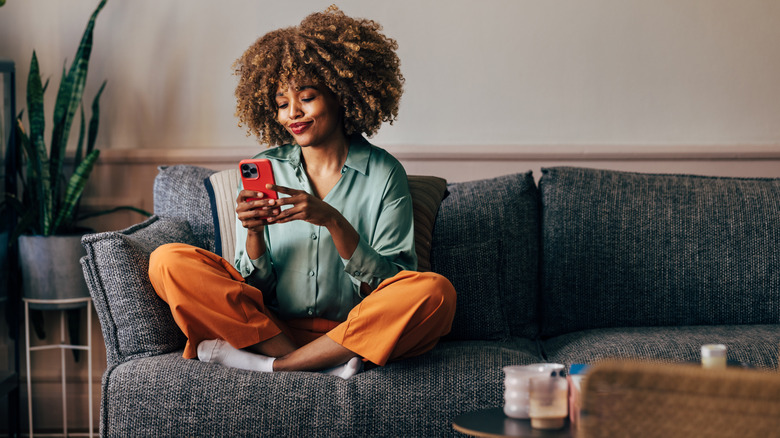 Woman on phone