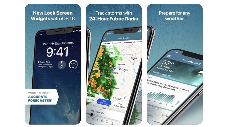 Weather Channel iPhone app screenshots