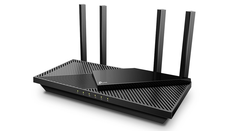 Black TP-Link Archer AX21 router