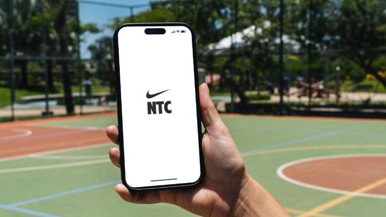 Nike Training Club app on an iPhone