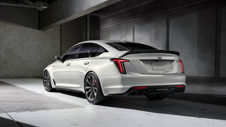 Cadillac CT5 V Blackwing rear end parked