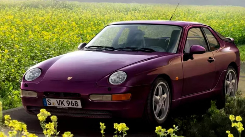 Porsche 968 in field