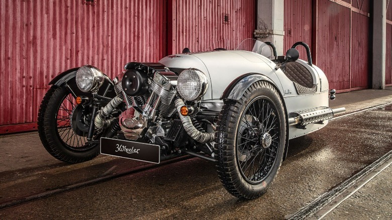 Morgan 3 Wheeler parked