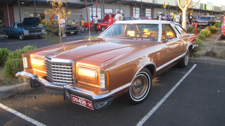 Gold classic Ford Thunderbird