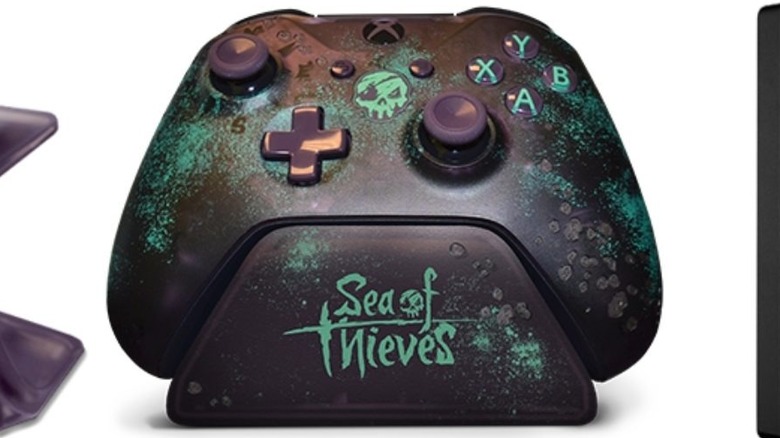 The Sea of Thieve controller with stand.