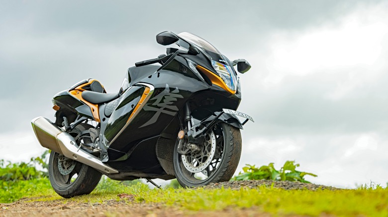 Suzuki Hayabusa on hill