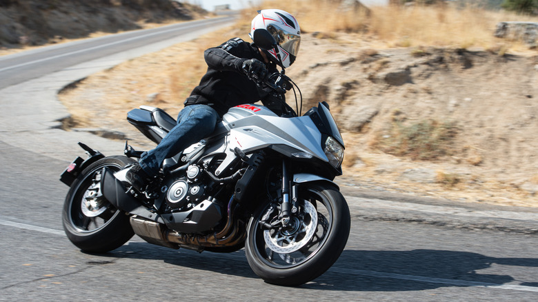 Rider on Suzuki Katana