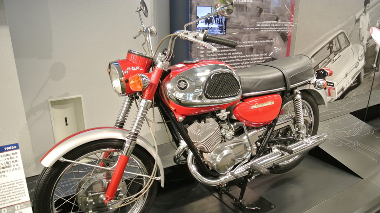 Suzuki T20 in museum display