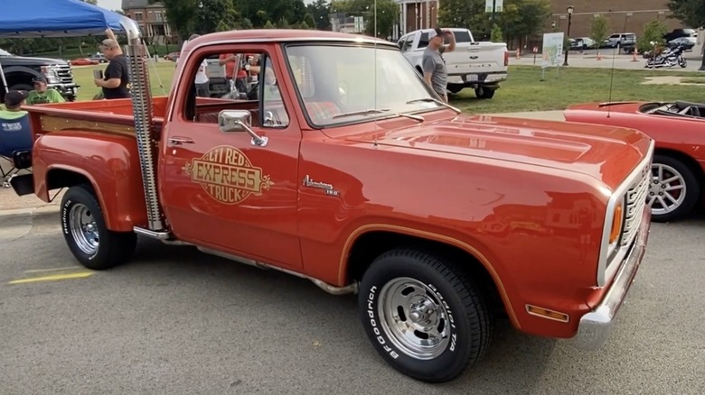 A 1978 Dodge Lil'Red Express on display