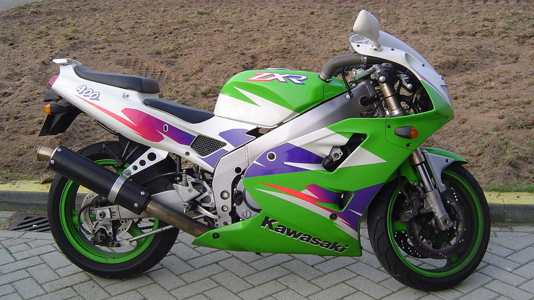 Parked Kawasaki ZXR400