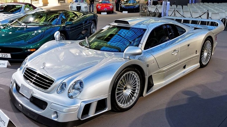 Mercedes-Benz CLK GTR coupe parked