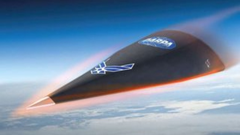 Hypersonic Technology Vehicle HTV-2 reentry (artist's impression)