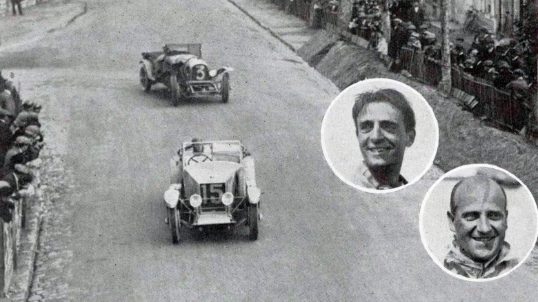 SCAP leading Bentley at Le Mans 1927