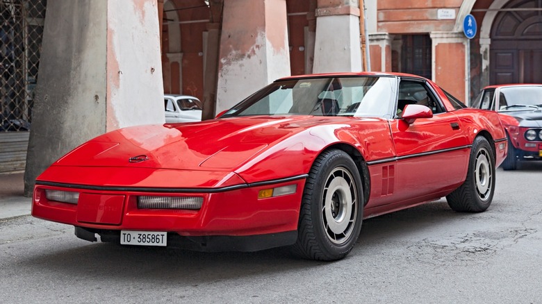 Red C4 Corvette