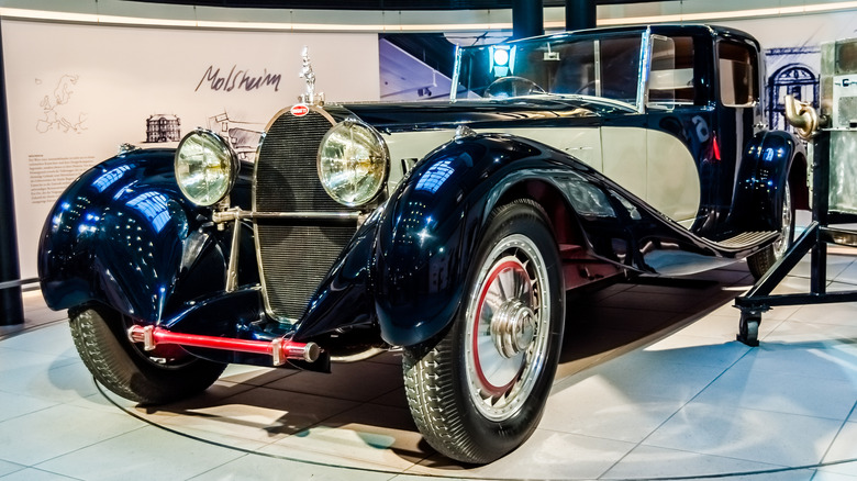 Bugatti Royale on display in museum