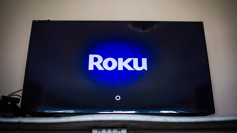 Roku logo on TV