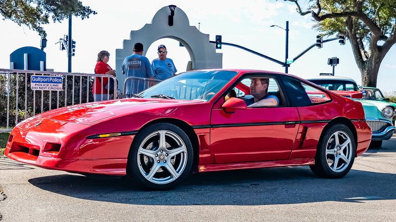 Red Pontiac Fiero Coupe