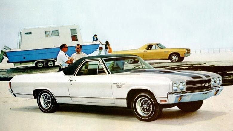 White 1970 Chevrolet El Camino SS