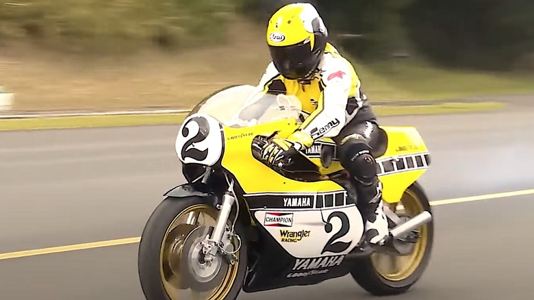 Roberts riding Yamaha