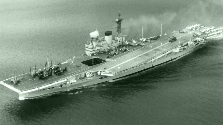 HMS Victorious underway at sea