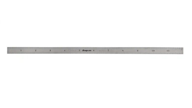 Snap-on stainless steel ruler