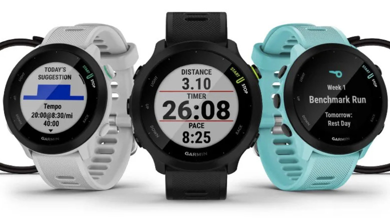 Garmin Forerunner 55 watch faces