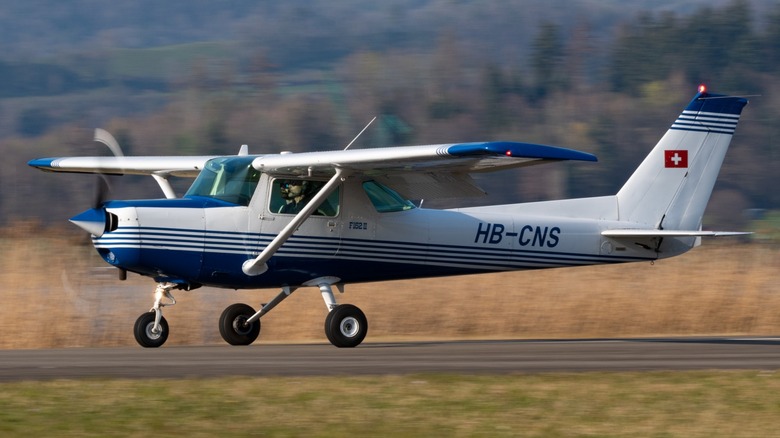 Cessna 152 taking off